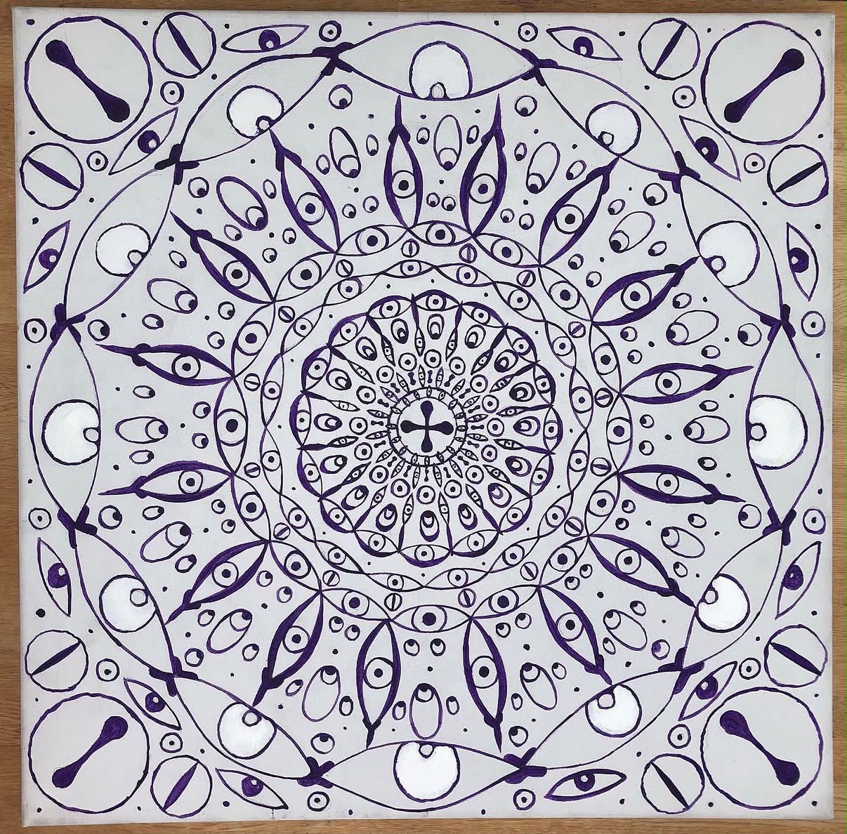 Intricate hand-drawn mandala